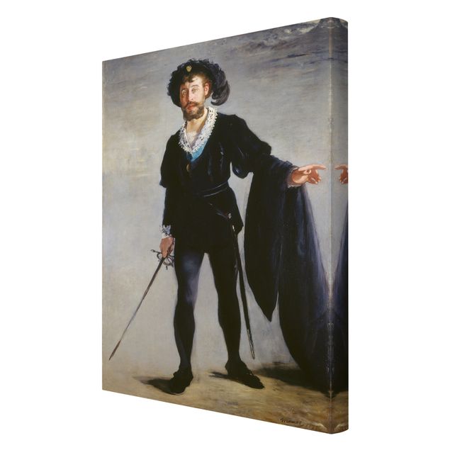 Leinwandbild - Edouard Manet - Der Sänger Jean-Baptiste Faure als Hamlet - Hoch 2:3