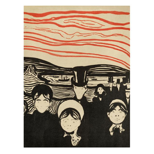 Leinwandbilder Edvard Munch - Angstgefühl