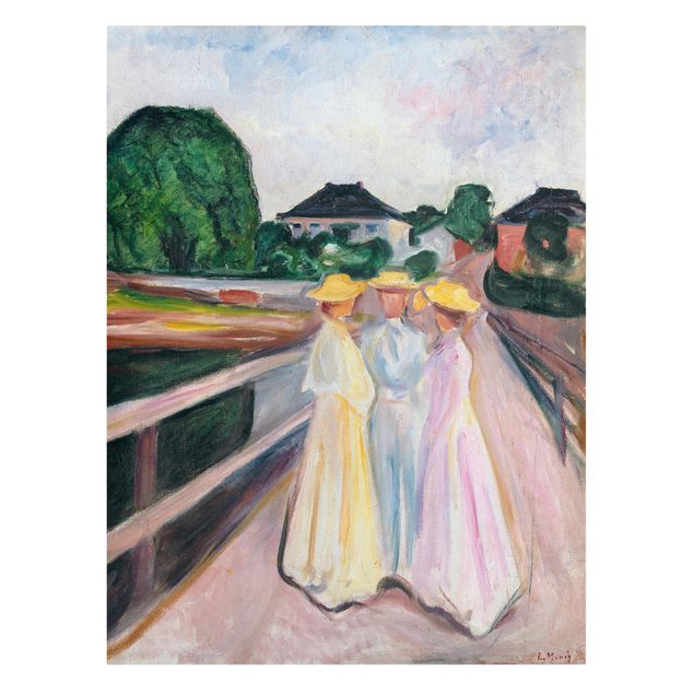 Leinwandbilder Edvard Munch - Drei Mädchen