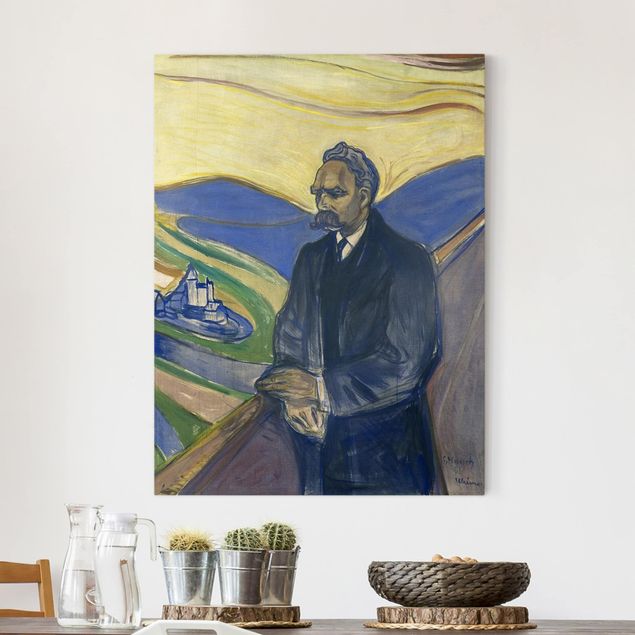 Expressionismus Bilder Edvard Munch - Porträt Nietzsche
