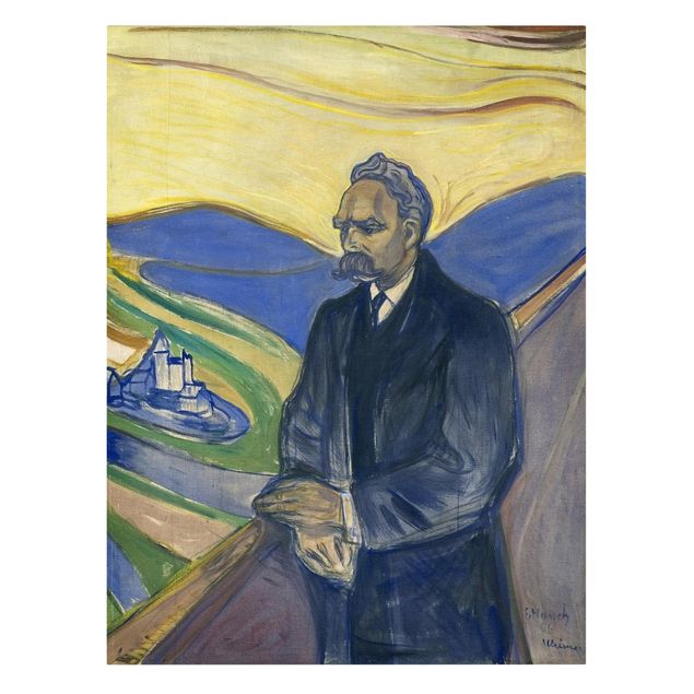 Leinwandbilder Edvard Munch - Porträt Nietzsche