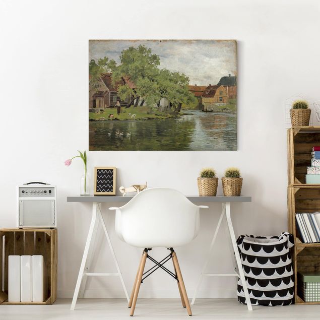 Leinwandbilder Naturmotive Edvard Munch - Fluss Akerselven