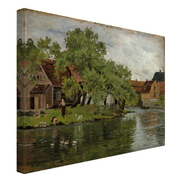 Munch Gemälde Edvard Munch - Fluss Akerselven