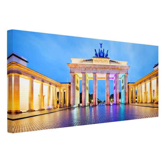 Leinwandbilder kaufen Erleuchtetes Brandenburger Tor