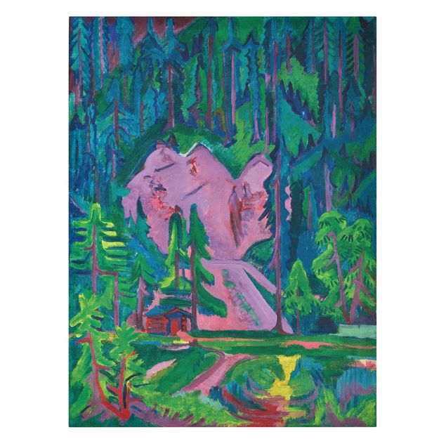 Abstrakte Bilder Ernst Ludwig Kirchner - Steinbruch bei Wildboden