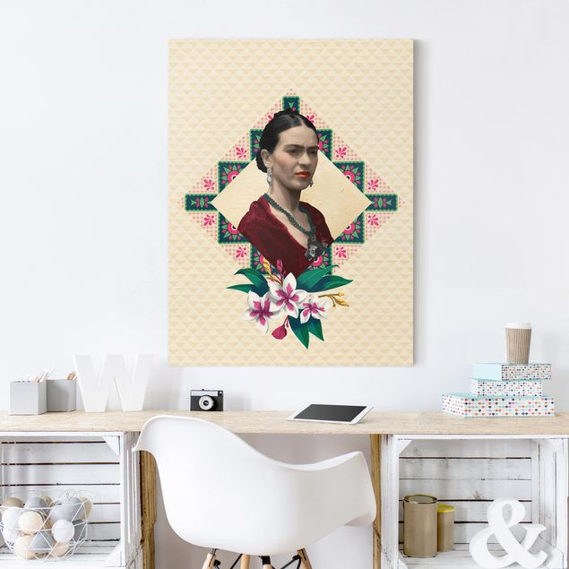 Frida Kahlo Gemälde Frida Kahlo - Blumen und Geometrie