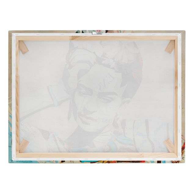 Leinwandbild - Frida Kahlo - Collage No.1 - Querformat 4:3