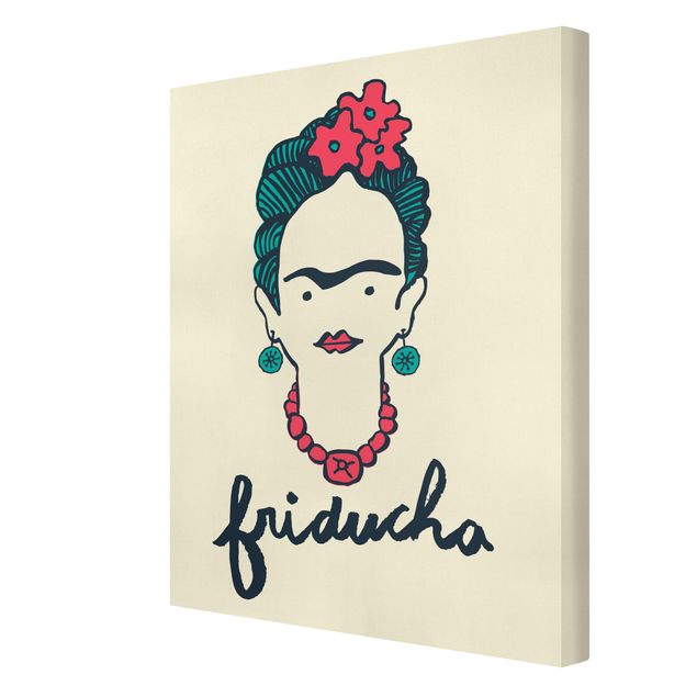 Leinwandbild - Frida Kahlo - Friducha - Hochformat 3:4