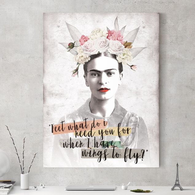 Leinwandbilder Sprüche Frida Kahlo - Quote