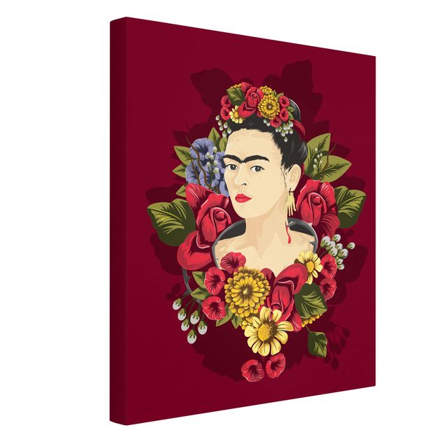 Leinwandbilder kaufen Frida Kahlo - Rosen