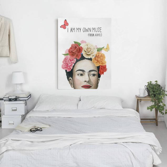 Leinwandbilder Blumen Fridas Gedanken - Muse