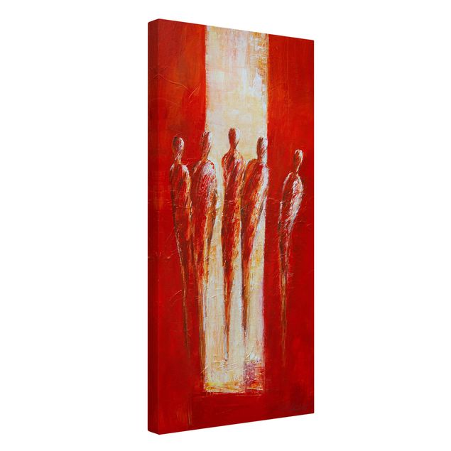 Leinwandbilder kaufen Petra Schüßler - Fünf Figuren in Rot 02