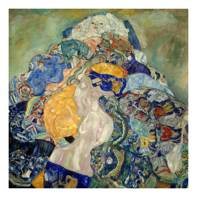 Leinwandbilder kaufen Gustav Klimt - Baby (Wiege)