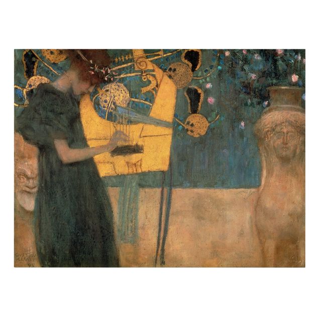 Leinwandbilder kaufen Gustav Klimt - Die Musik