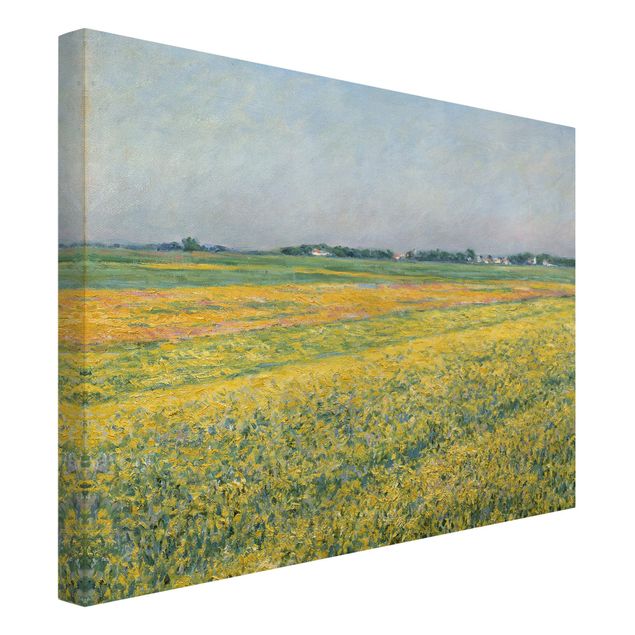 Leinwandbild - Gustave Caillebotte - Die Ebene um Gennevilliers, Gelbe Felder - Quer 4:3