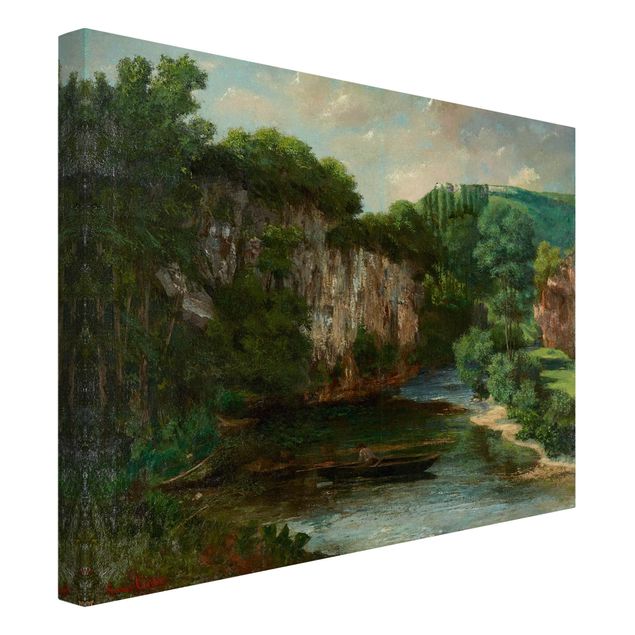 Leinwandbilder kaufen Gustave Courbet - Der Oraguay-Felsen