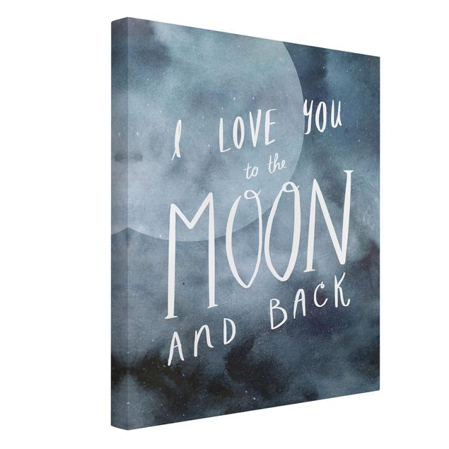 Leinwandbilder kaufen Himmlische Liebe - Mond