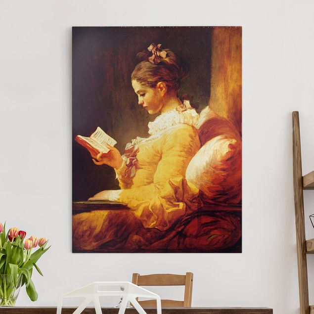 Wandbilder Jean Honoré Fragonard - Lesendes Mädchen
