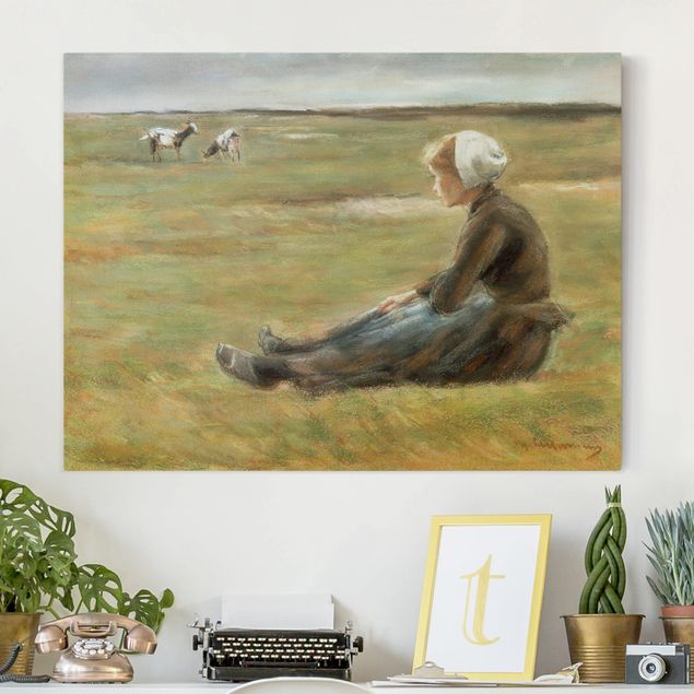 Impressionistische Bilder Max Liebermann - Die Ziegenhirtin