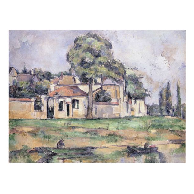 Leinwandbild - Paul Cézanne - Am Ufer der Marne - Quer 4:3