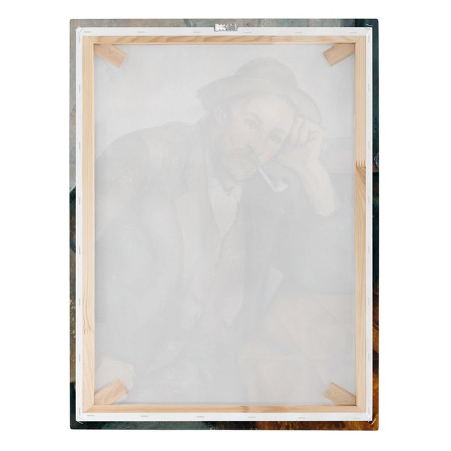 Leinwandbild - Paul Cézanne - Der Raucher mit aufgestütztem Arm - Hoch 3:4