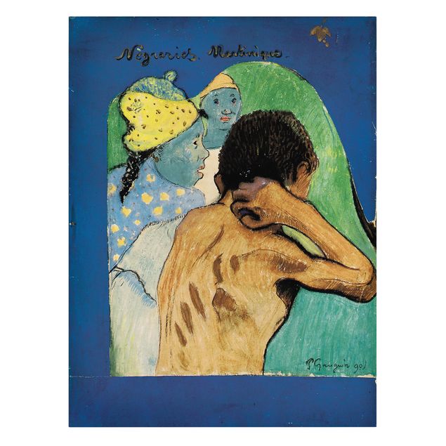 Leinwandbild - Paul Gauguin - Nègreries Martinique - Hoch 3:4