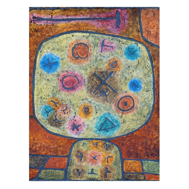 schöne Leinwandbilder Paul Klee - Blumen in Stein