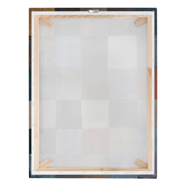 Leinwandbild - Paul Klee - Farbtafel (auf maiorem Grau) - Hoch 3:4