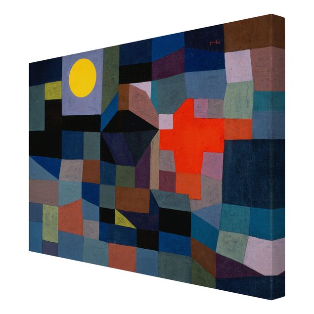 Leinwandbild - Paul Klee - Feuer bei Vollmond - Quer 4:3