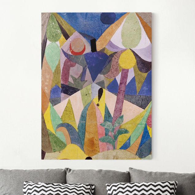 Expressionistische Gemälde Paul Klee - Mildtropische Landschaft