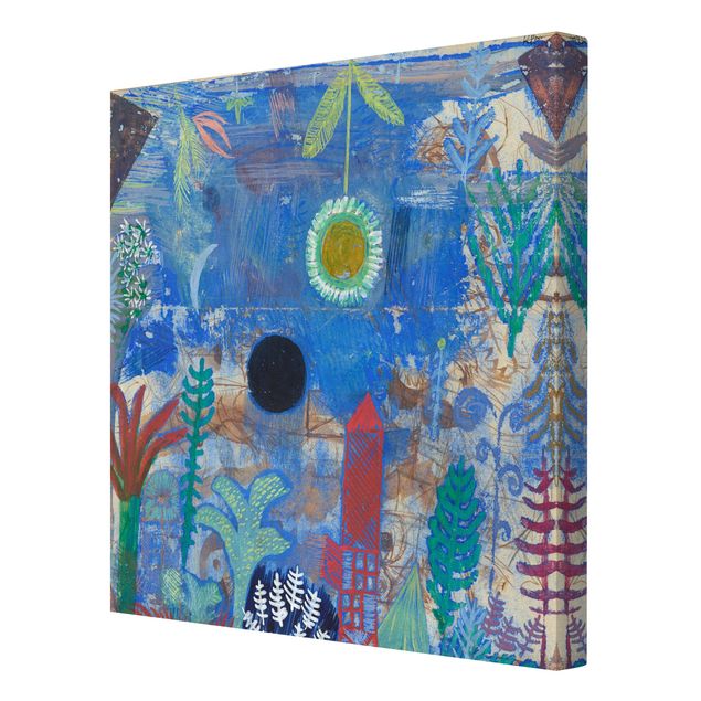 Leinwandbild - Paul Klee - Versunkene Landschaft - Quadrat 1:1