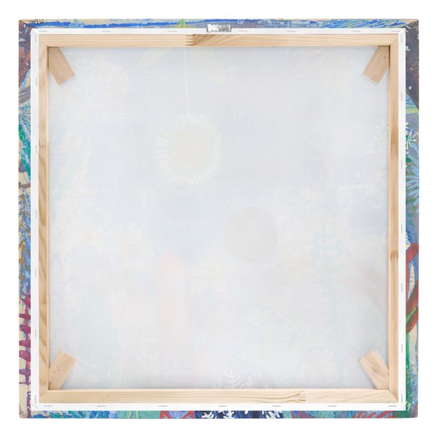 Leinwandbild - Paul Klee - Versunkene Landschaft - Quadrat 1:1