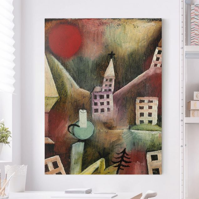Expressionismus Bilder Paul Klee - Zerstörtes Dorf