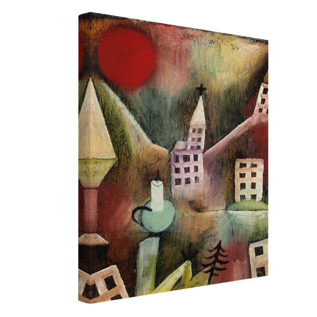 Abstrakte Bilder Paul Klee - Zerstörtes Dorf