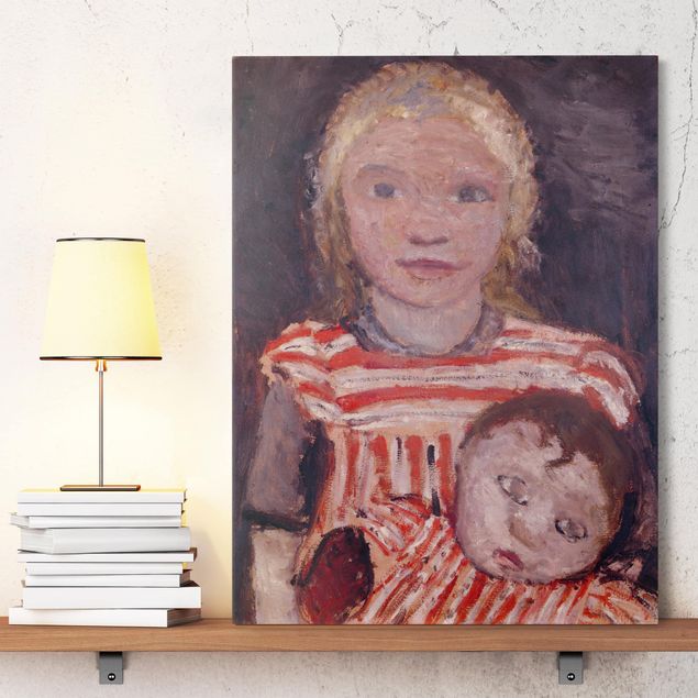 Paula Modersohn-Becker Gemälde Paula Modersohn-Becker - Mädchen mit Puppe