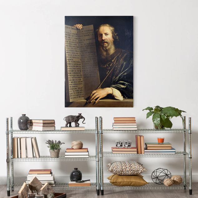 Leinwandbilder Philippe de Champaigne - Mose hält Tafel