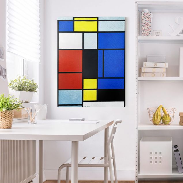 abstrakte Leinwandbilder Piet Mondrian - Tableau No. 1