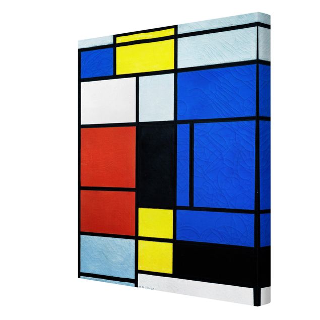 Leinwandbild - Piet Mondrian - Tableau No. 1 - Hoch 3:4