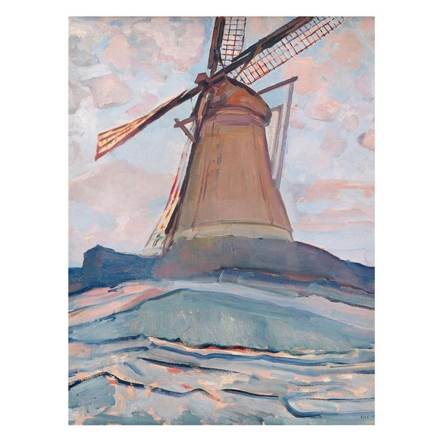 Leinwandbilder Piet Mondrian - Windmühle