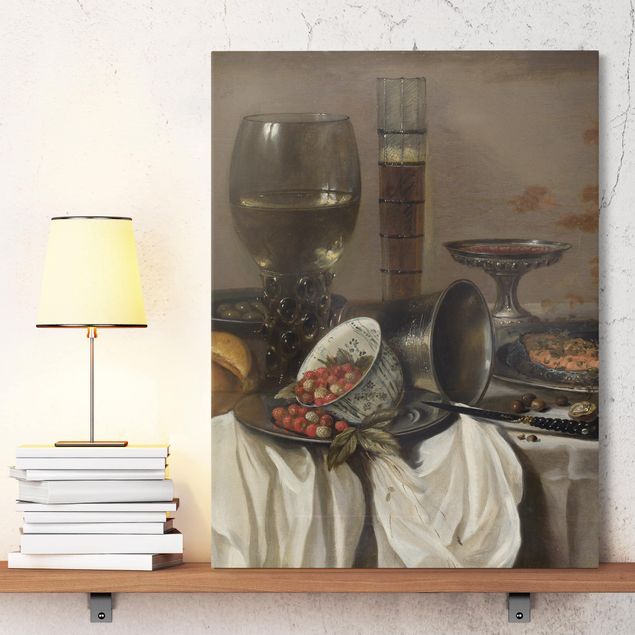 abstrakte Leinwandbilder Pieter Claesz - Stillleben mit Trinkgefäßen