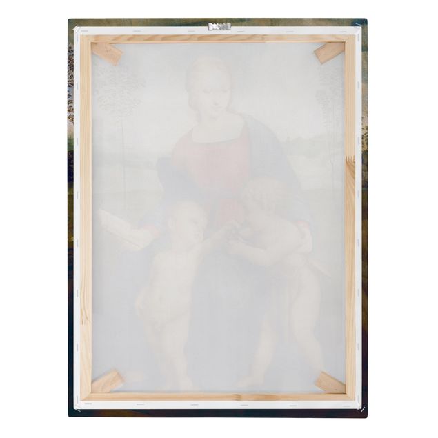 Leinwandbild - Raffael - Die Madonna mit dem Kinde, dem Johannesknaben und dem Distelfink - Hoch 3:4