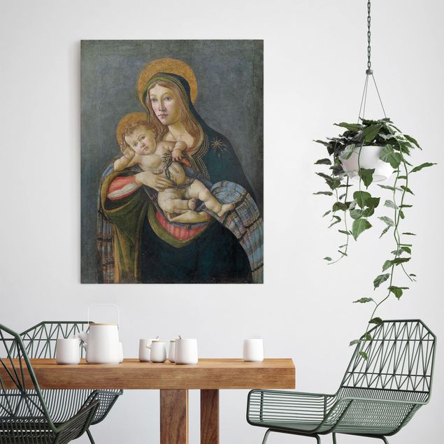 Leinwandbilder kaufen Sandro Botticelli - Madonna und Kind