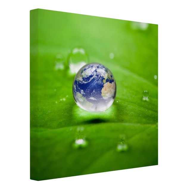 Leinwandbild - Save the Planet - Quadrat 1:1
