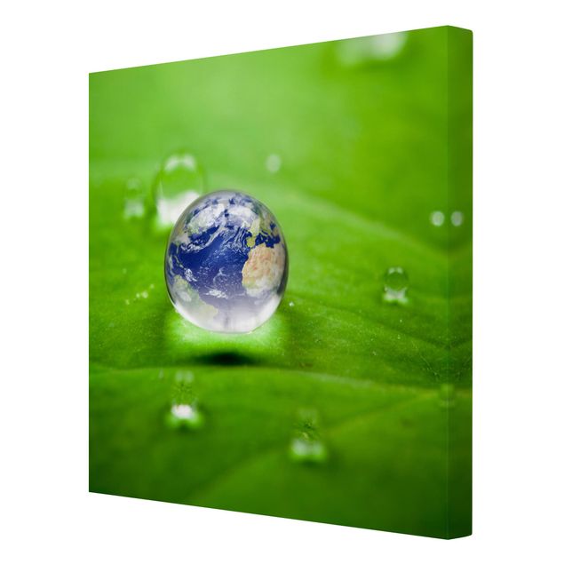 Leinwandbild - Save the Planet - Quadrat 1:1