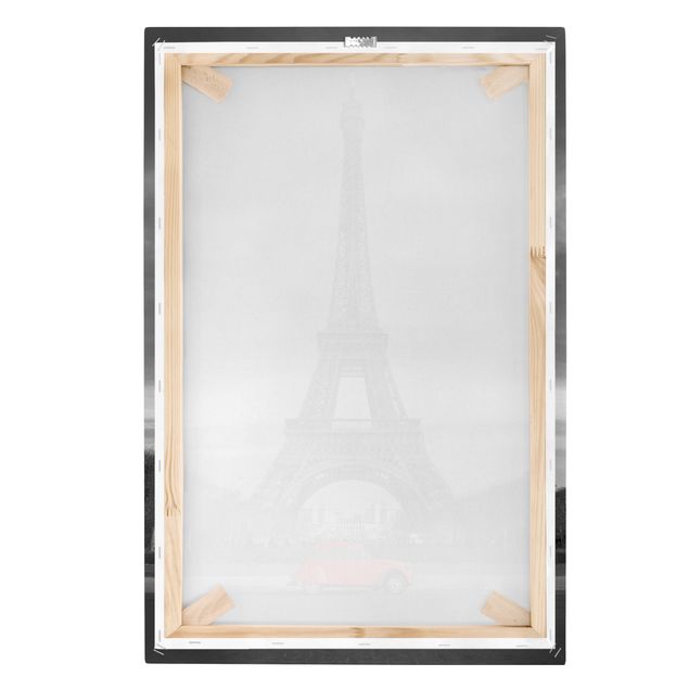 Leinwandbild Schwarz-Weiß - Spot on Paris - Hoch 2:3