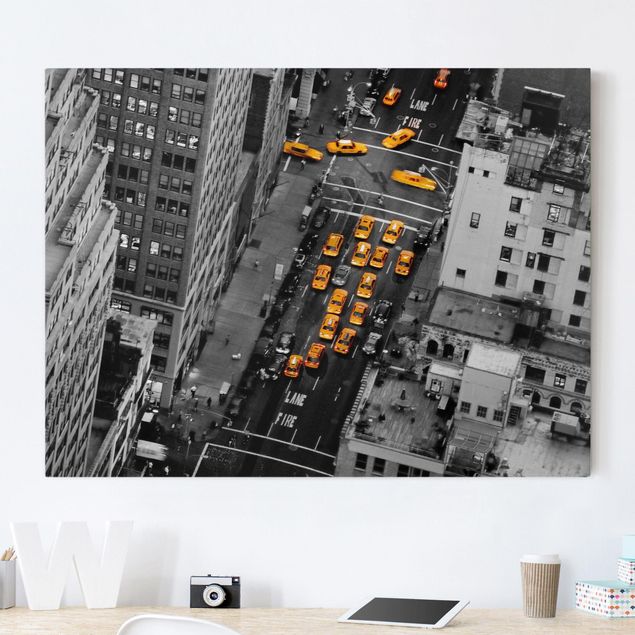 New York Leinwand Taxilichter Manhattan