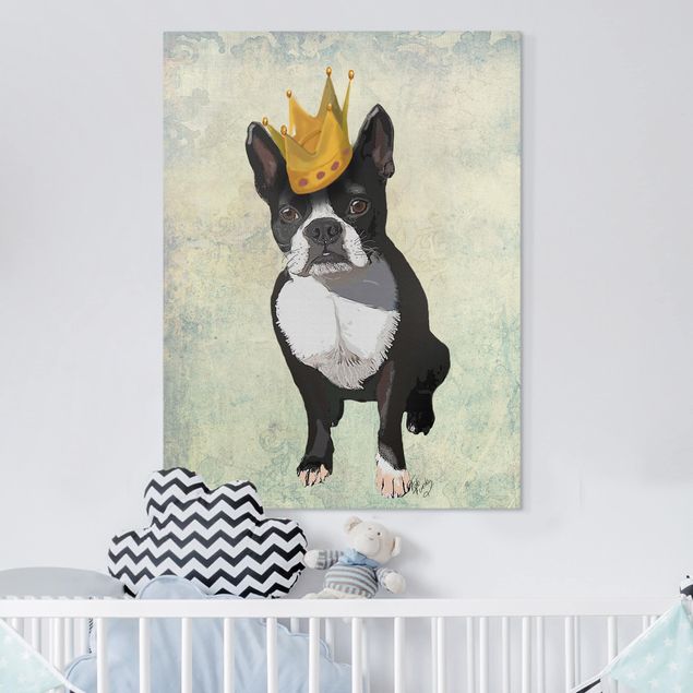 moderne Bilder auf Leinwand Tierportrait - Terrierkönig
