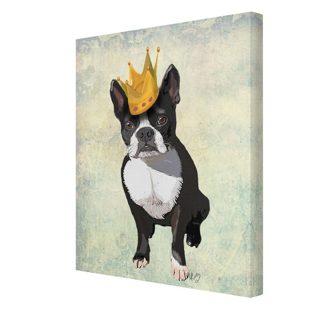 schöne Leinwandbilder Tierportrait - Terrierkönig