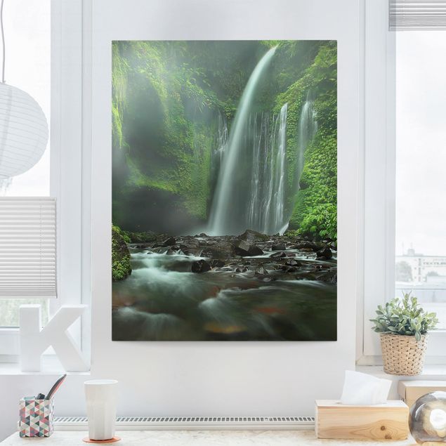 Leinwandbilder Naturmotive Tropischer Wasserfall