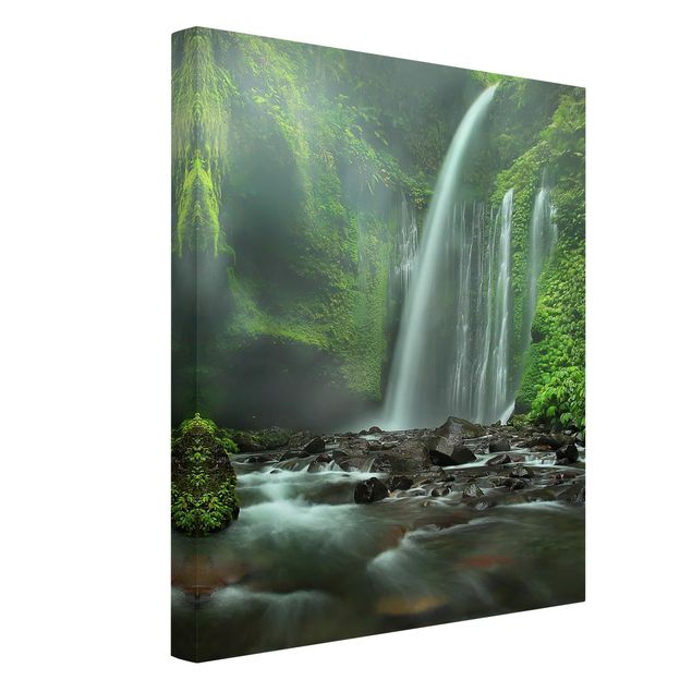 schöne Leinwandbilder Tropischer Wasserfall